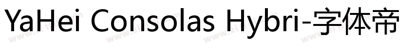 YaHei Consolas Hybri字体转换